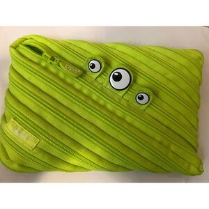 ZIPIT Monster Big Pencil Case, Lime - Jumbo Pencil/Pen/Art Holder